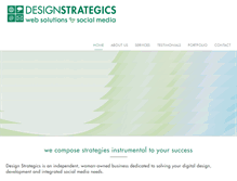 Tablet Screenshot of designstrategics.com